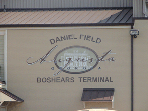 Boshears new Terminal at Daniel Field Signage Detail